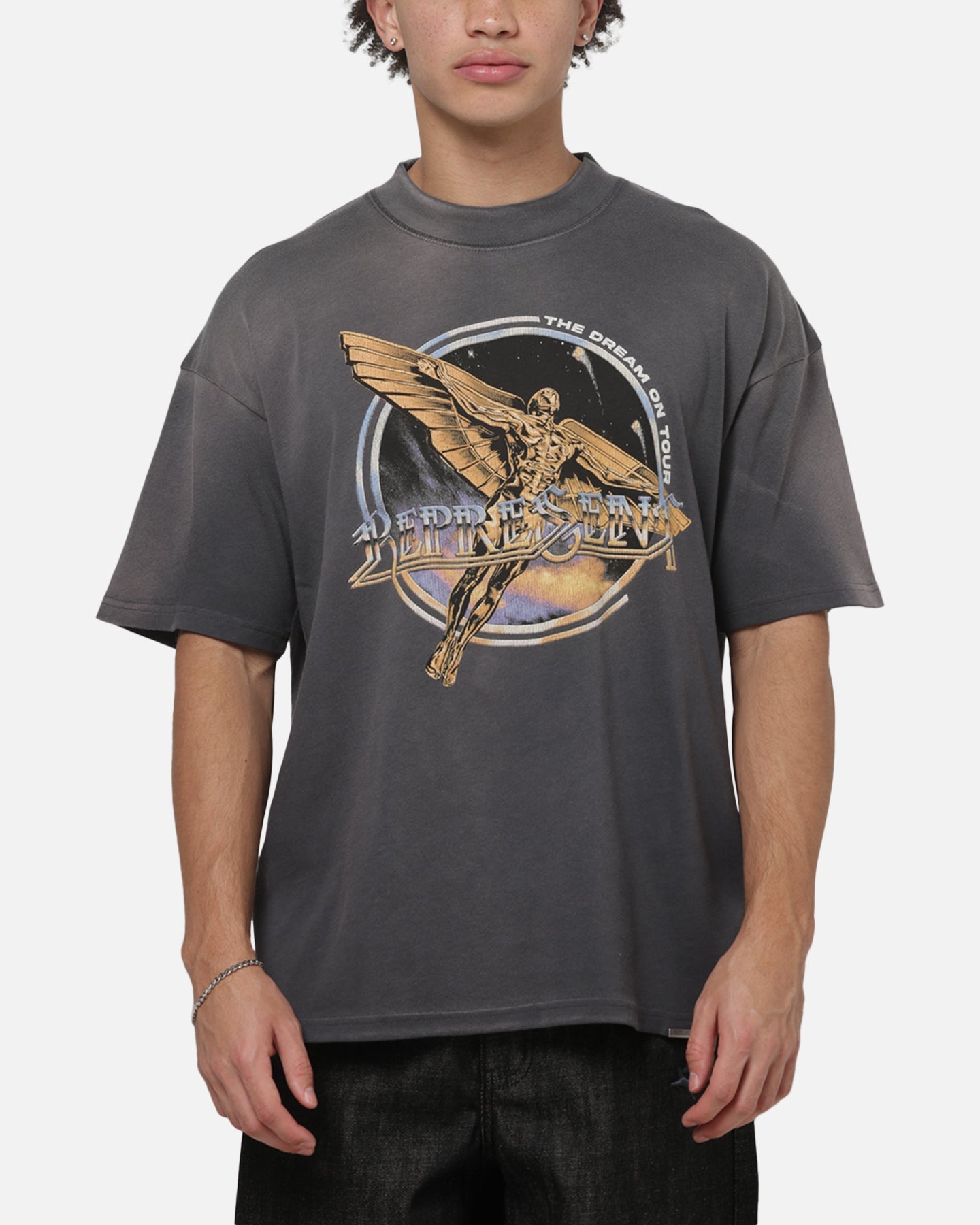 Represent Golden Tour T-Shirt Sunfaded Grey