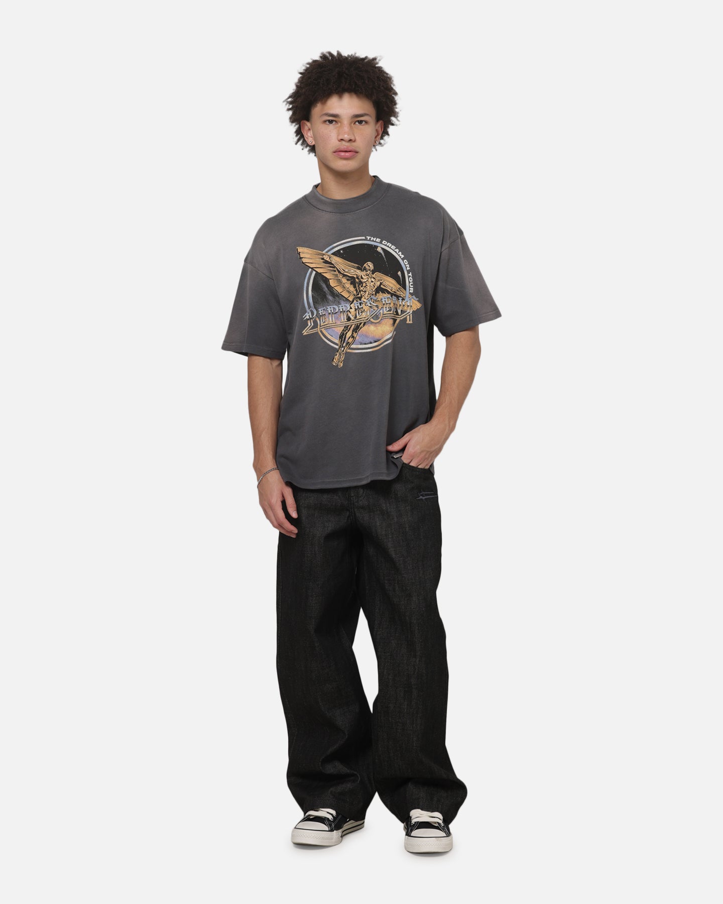 Represent Golden Tour T-Shirt Sunfaded Grey