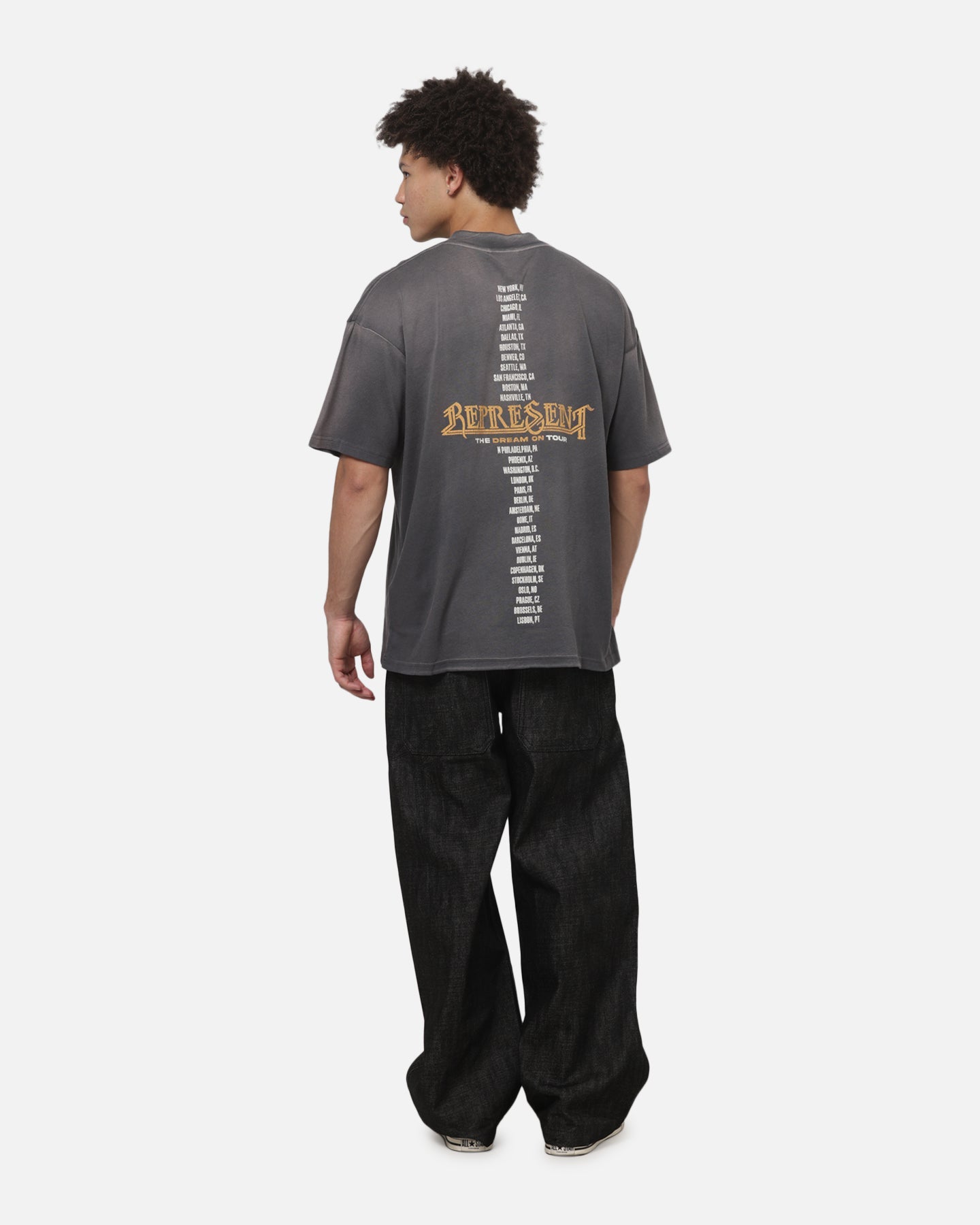 Represent Golden Tour T-Shirt Sunfaded Grey