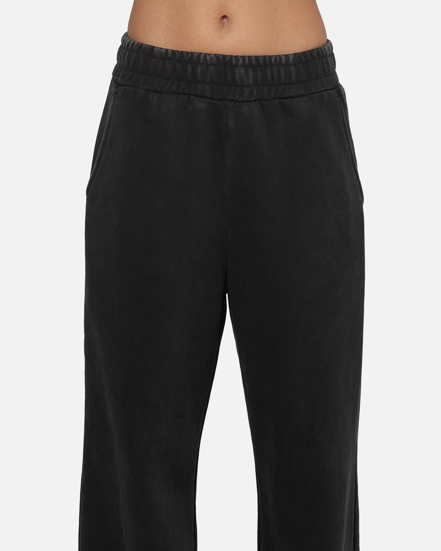 Ed Hardy Women's Rose Trackpants Washed Black