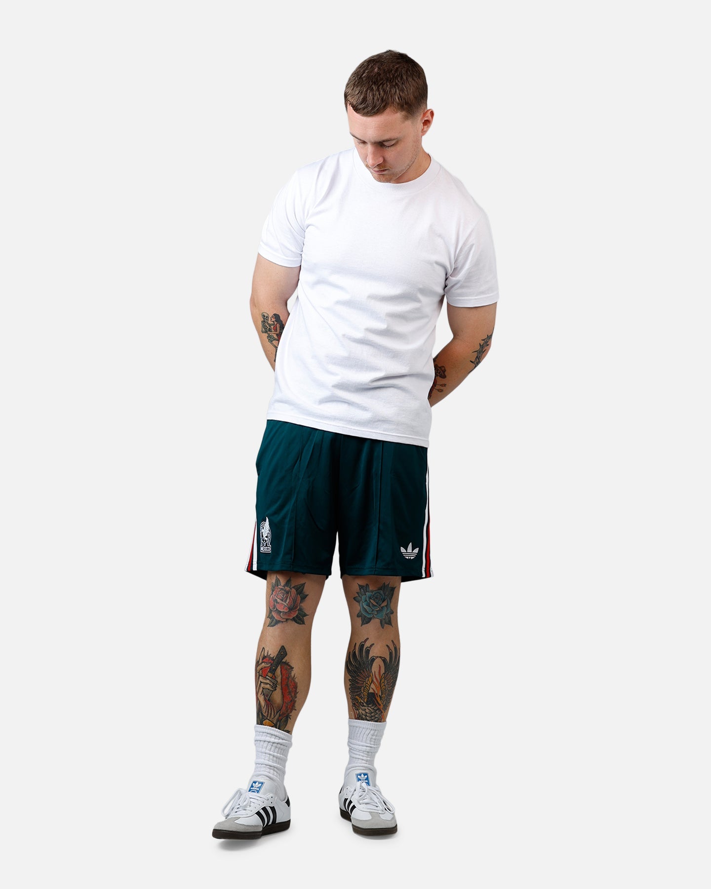 Adidas Mexico Away Replica Shorts Dark Green