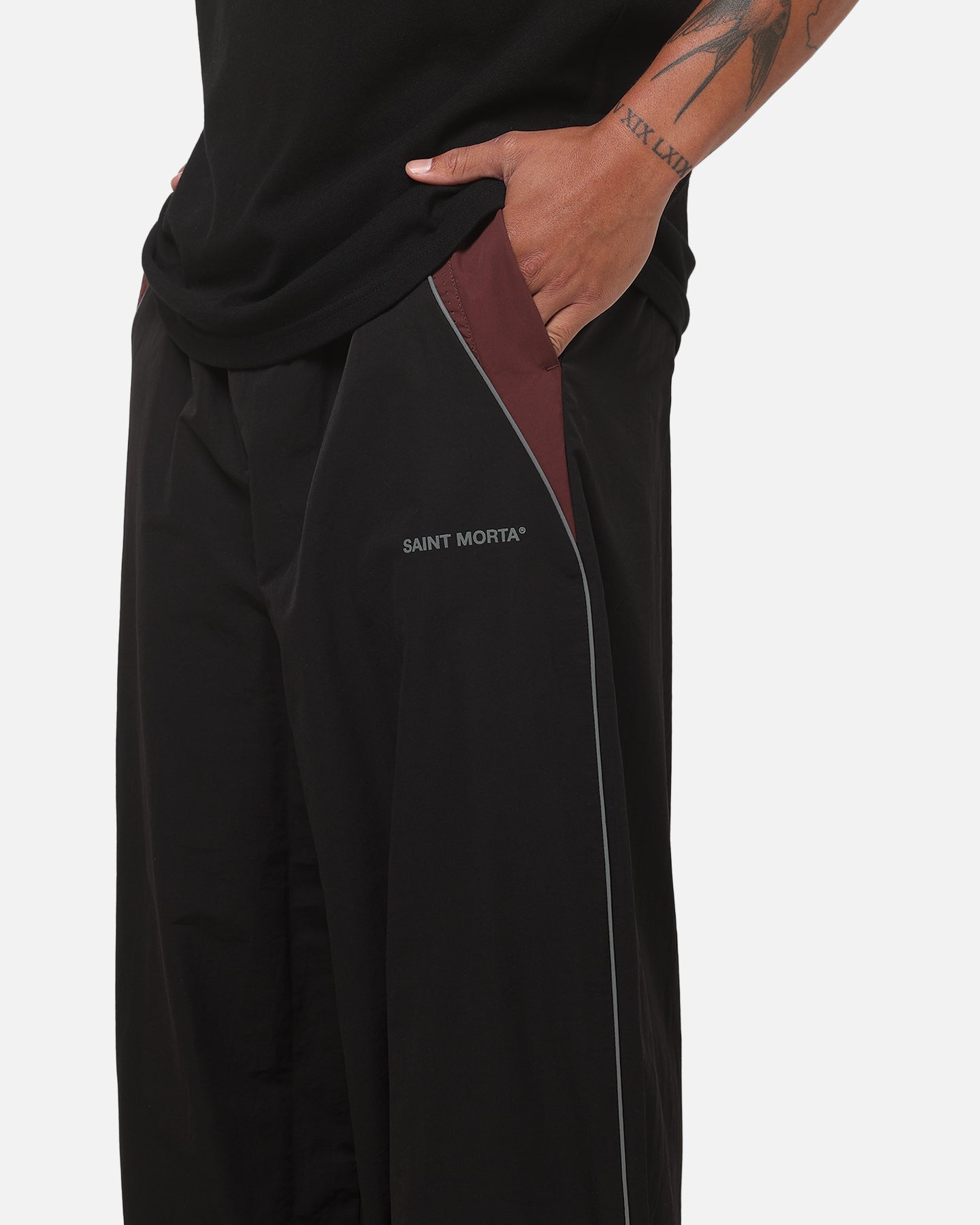 Saint Morta Athltc Training Pants Black/Port