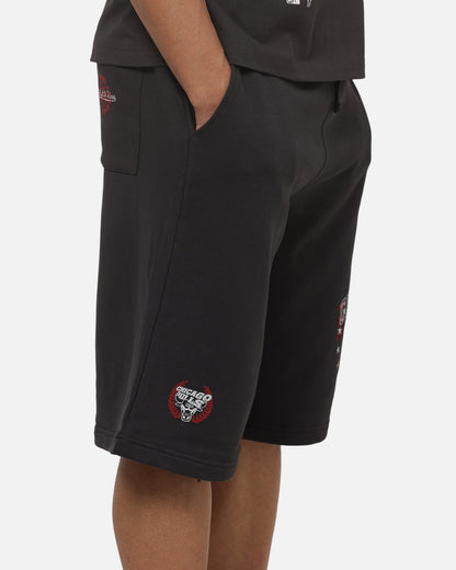 Mitchell & Ness Chicago Bulls Overprint Shorts Washed Black