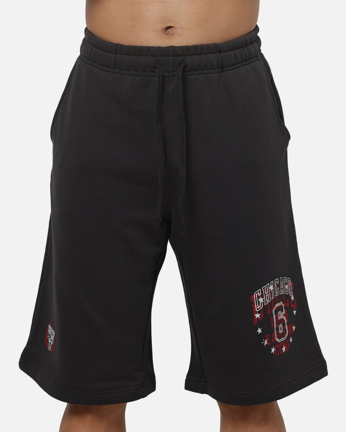 Mitchell & Ness Chicago Bulls Overprint Shorts Washed Black