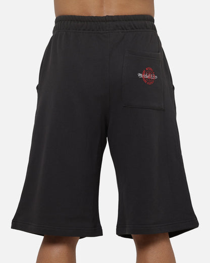 Mitchell & Ness Chicago Bulls Overprint Shorts Washed Black