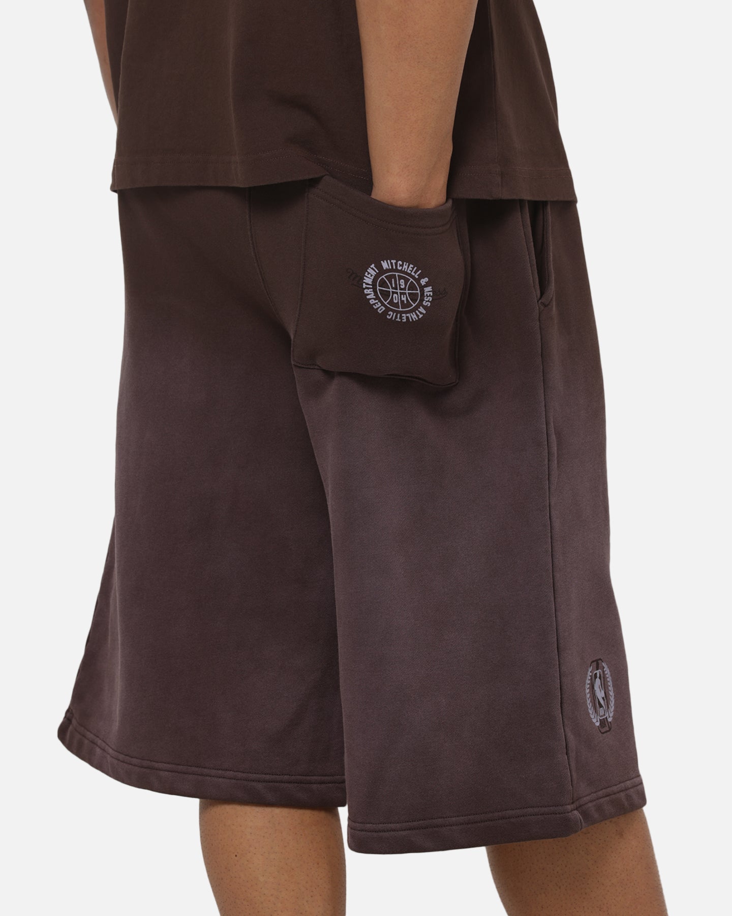 Mitchell & Ness Los Angeles Lakers Overprint Shorts Dark Oak