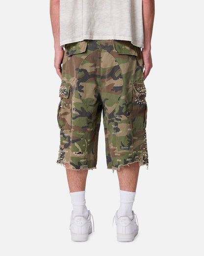 MNML Pearled Cargo Shorts Camo