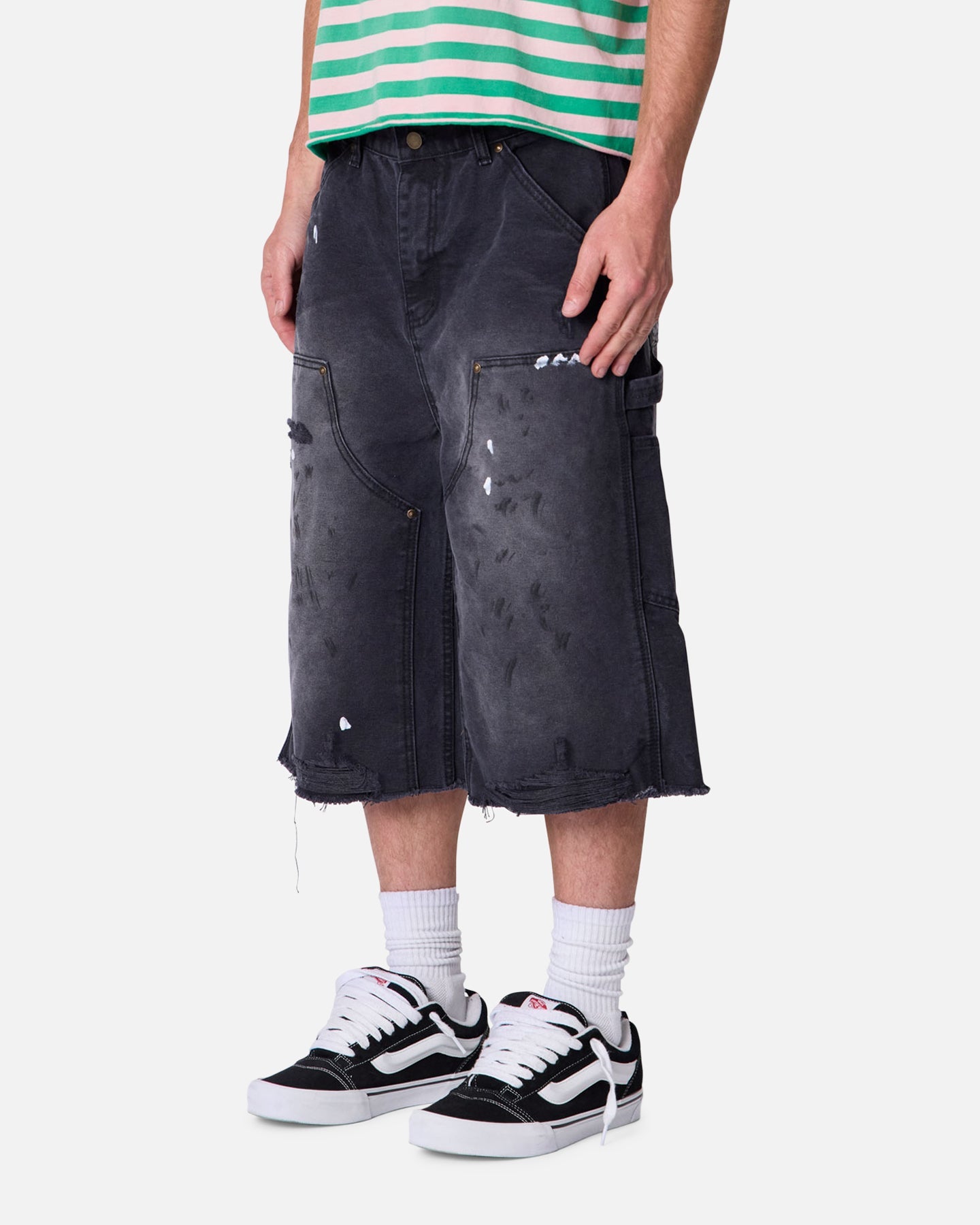 MNML Ultra Baggy Work Shorts Black