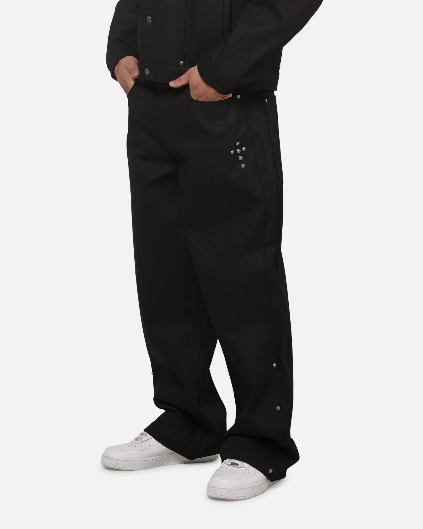 Saint Morta Amplus Crucible Jeans Black Wax Indigo