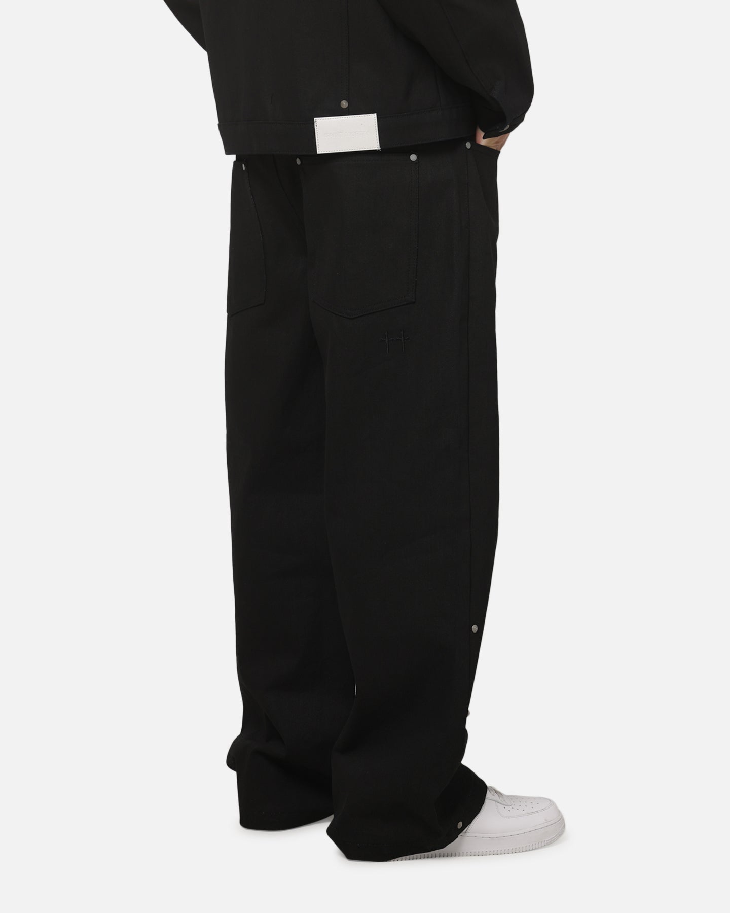 Saint Morta Amplus Crucible Jeans Black Wax Indigo