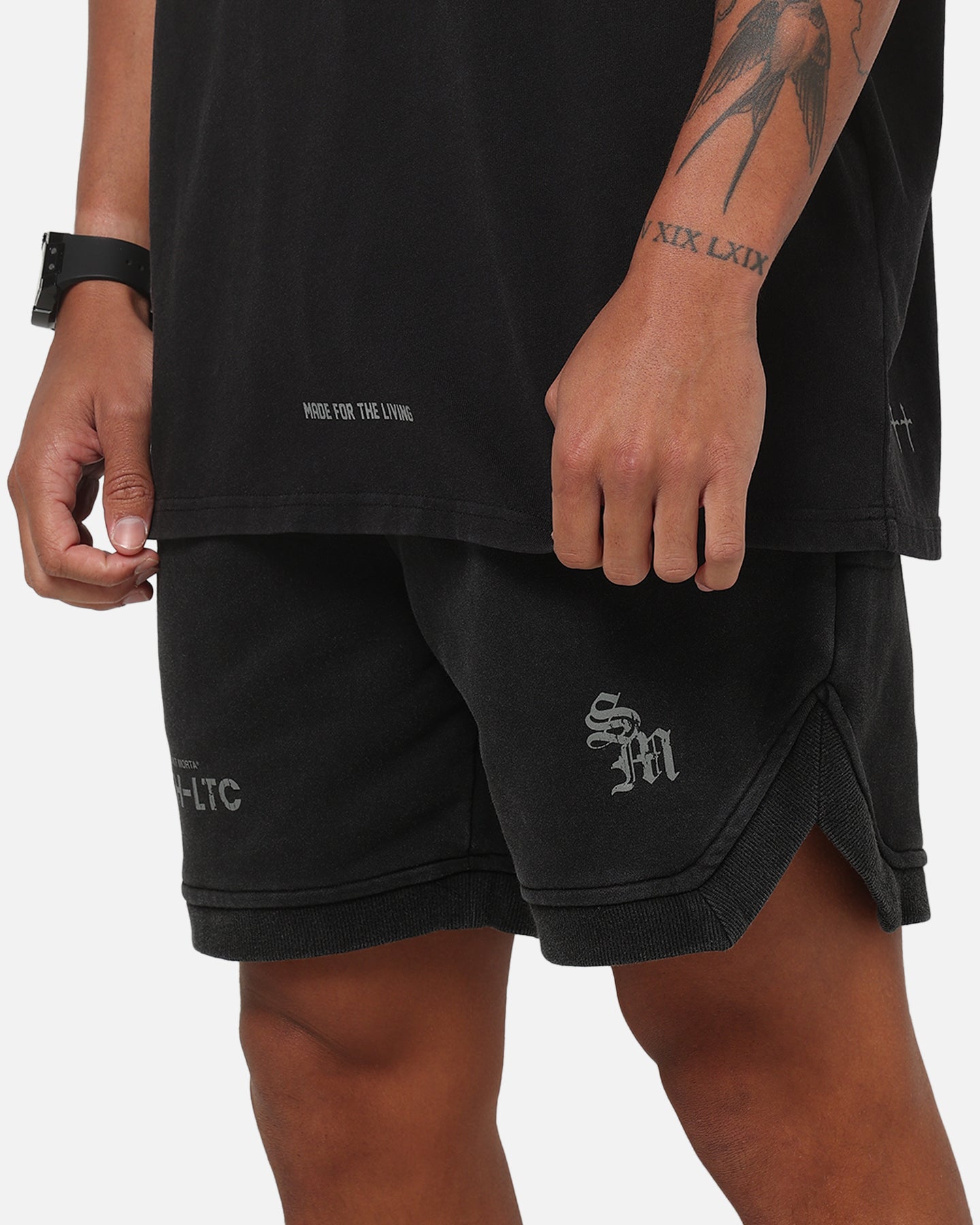 Saint Morta ATH-LTC Fleece Shorts Pigment Black