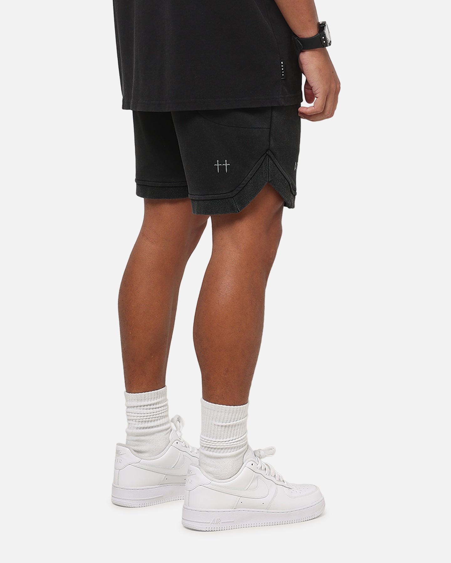 Saint Morta ATH-LTC Fleece Shorts Pigment Black