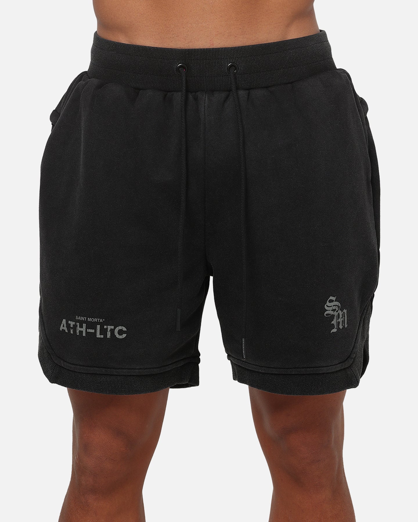 Saint Morta ATH-LTC Fleece Shorts Pigment Black