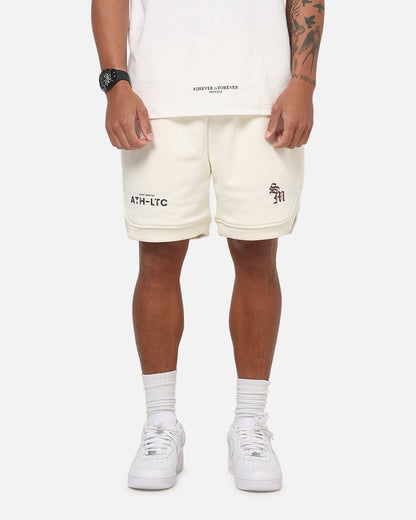 Saint Morta ATH-LTC Fleece Shorts Off White