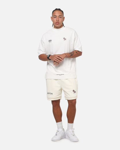 Saint Morta ATH-LTC Fleece Shorts Off White
