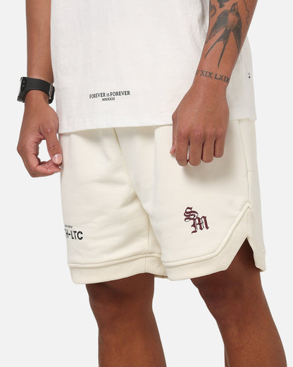 Saint Morta ATH-LTC Fleece Shorts Off White