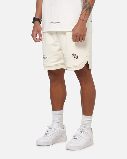 Saint Morta ATH-LTC Fleece Shorts Off White