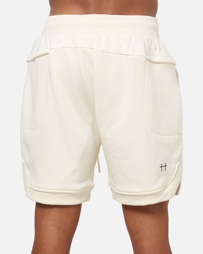Saint Morta ATH-LTC Fleece Shorts Off White