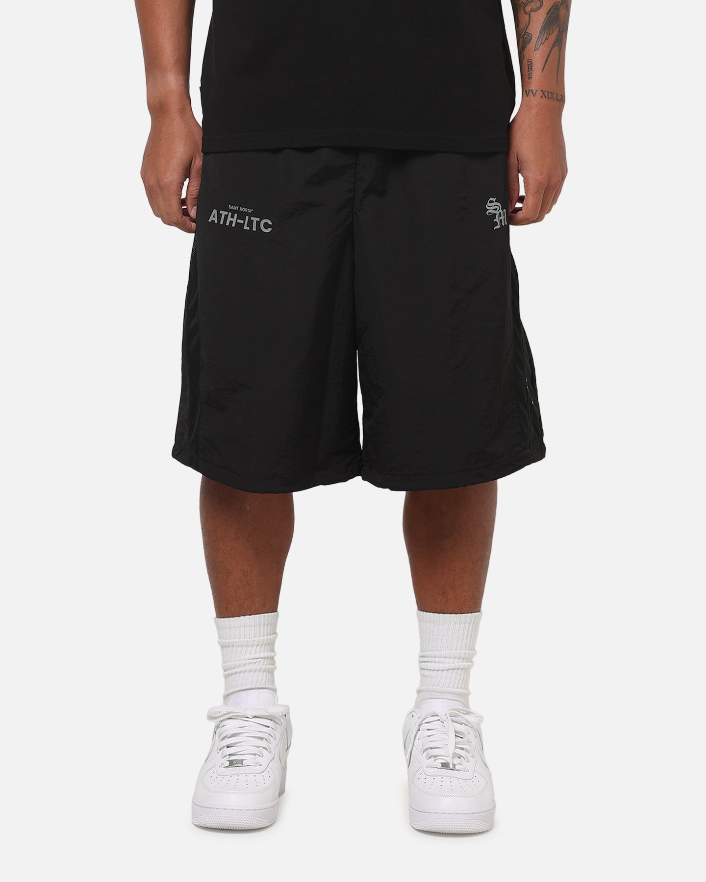 Saint Morta Athltc S2 Baggy Track Shorts Black