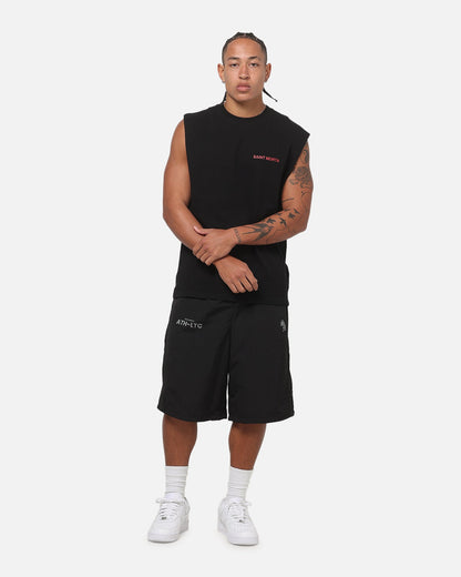 Saint Morta Athltc S2 Baggy Track Shorts Black