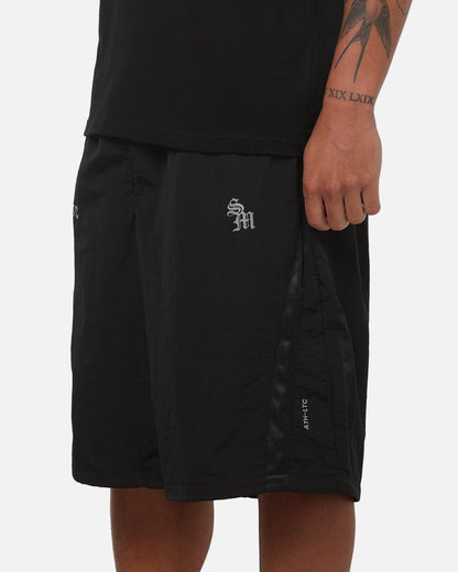 Saint Morta Athltc S2 Baggy Track Shorts Black