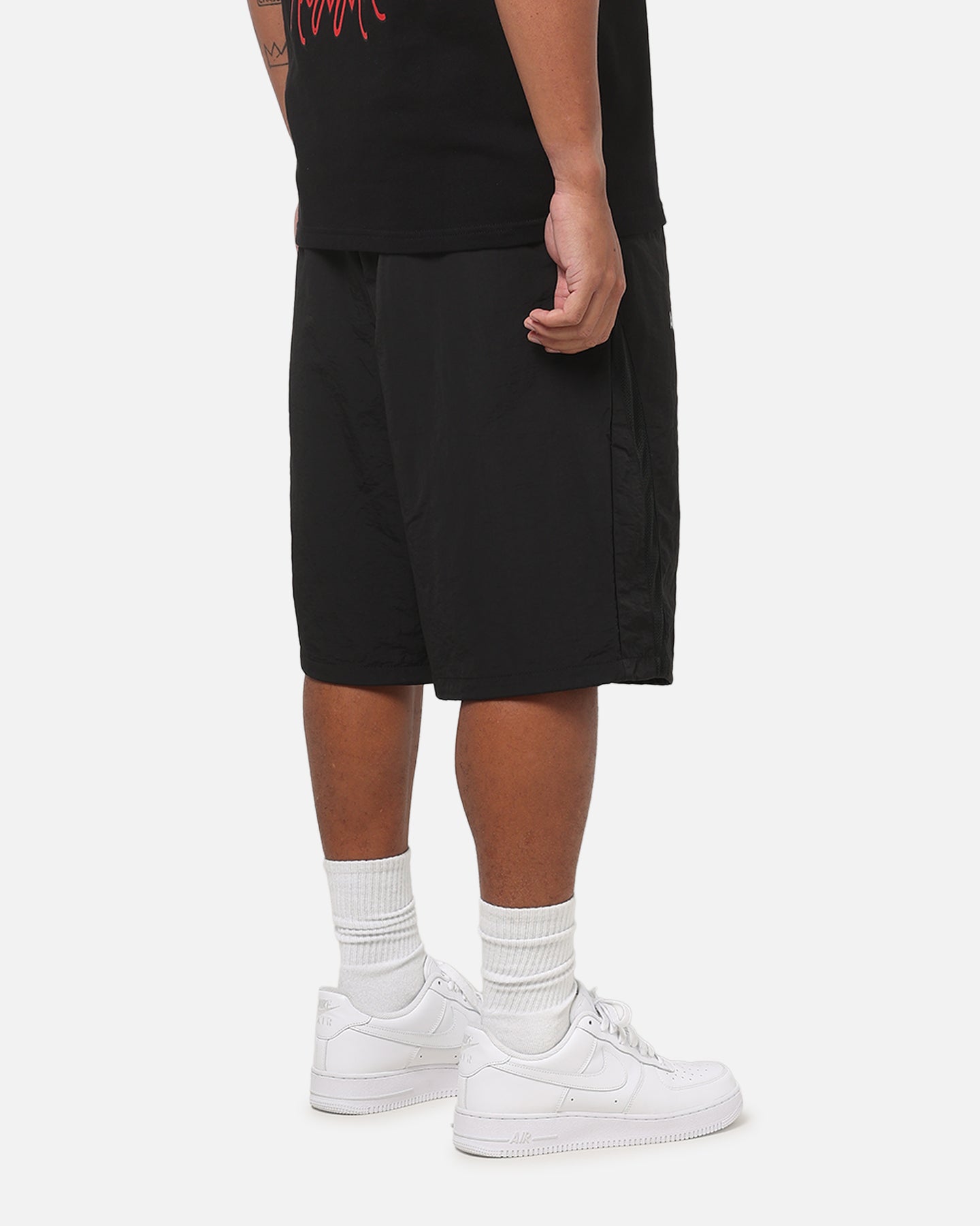 Saint Morta Athltc S2 Baggy Track Shorts Black