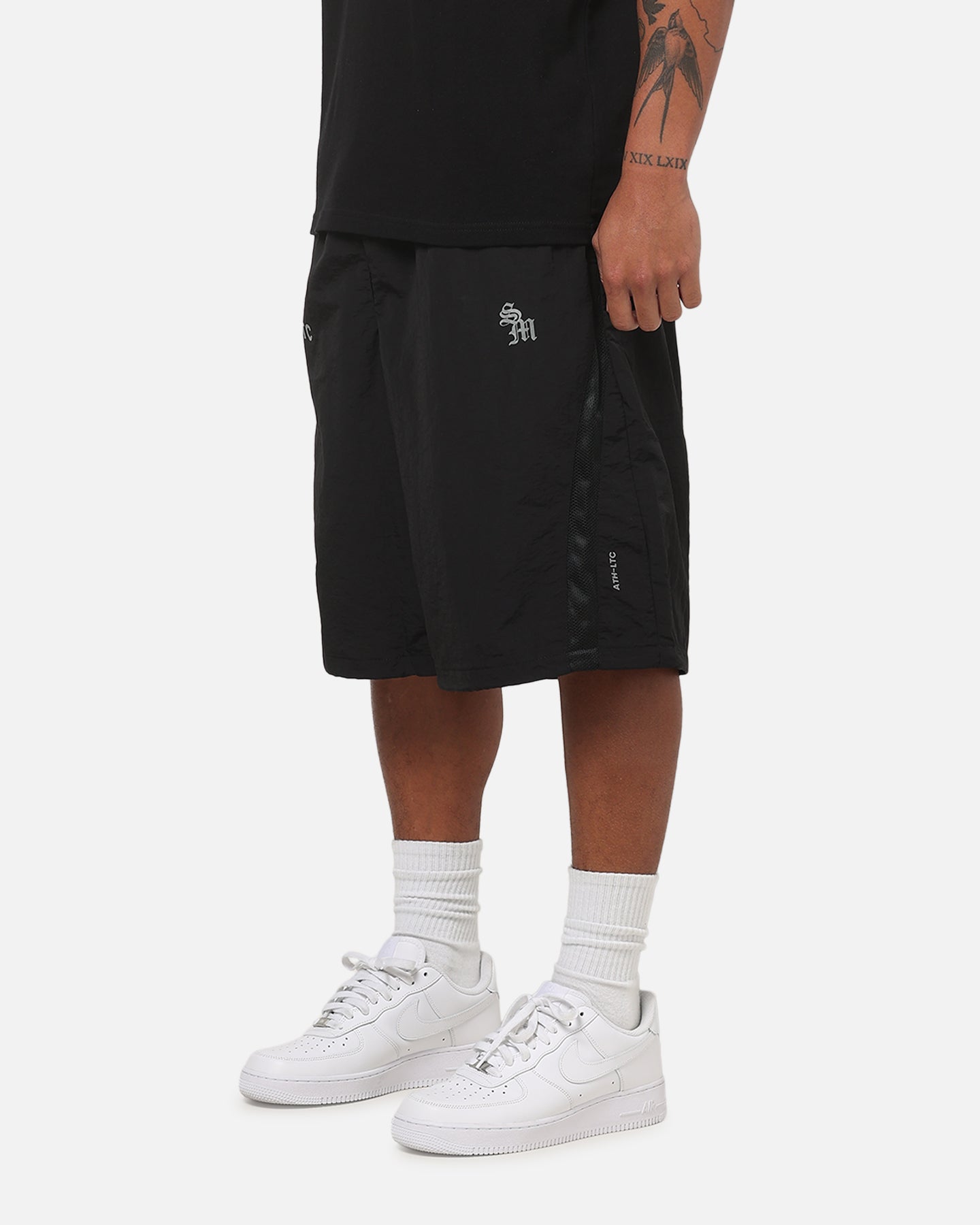 Saint Morta Athltc S2 Baggy Track Shorts Black
