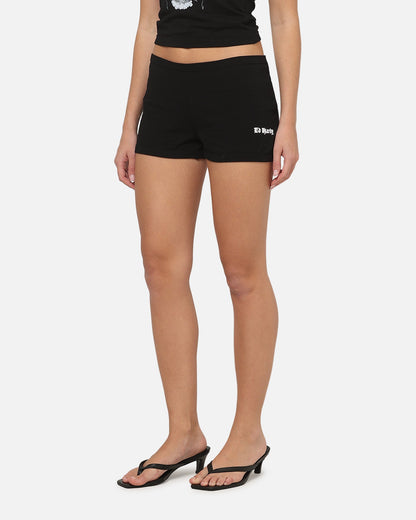 Ed Hardy Women's Crossed Mini Shorts Black