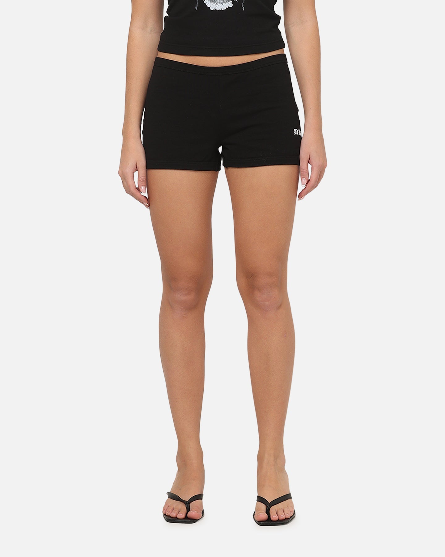 Ed Hardy Women's Crossed Mini Shorts Black
