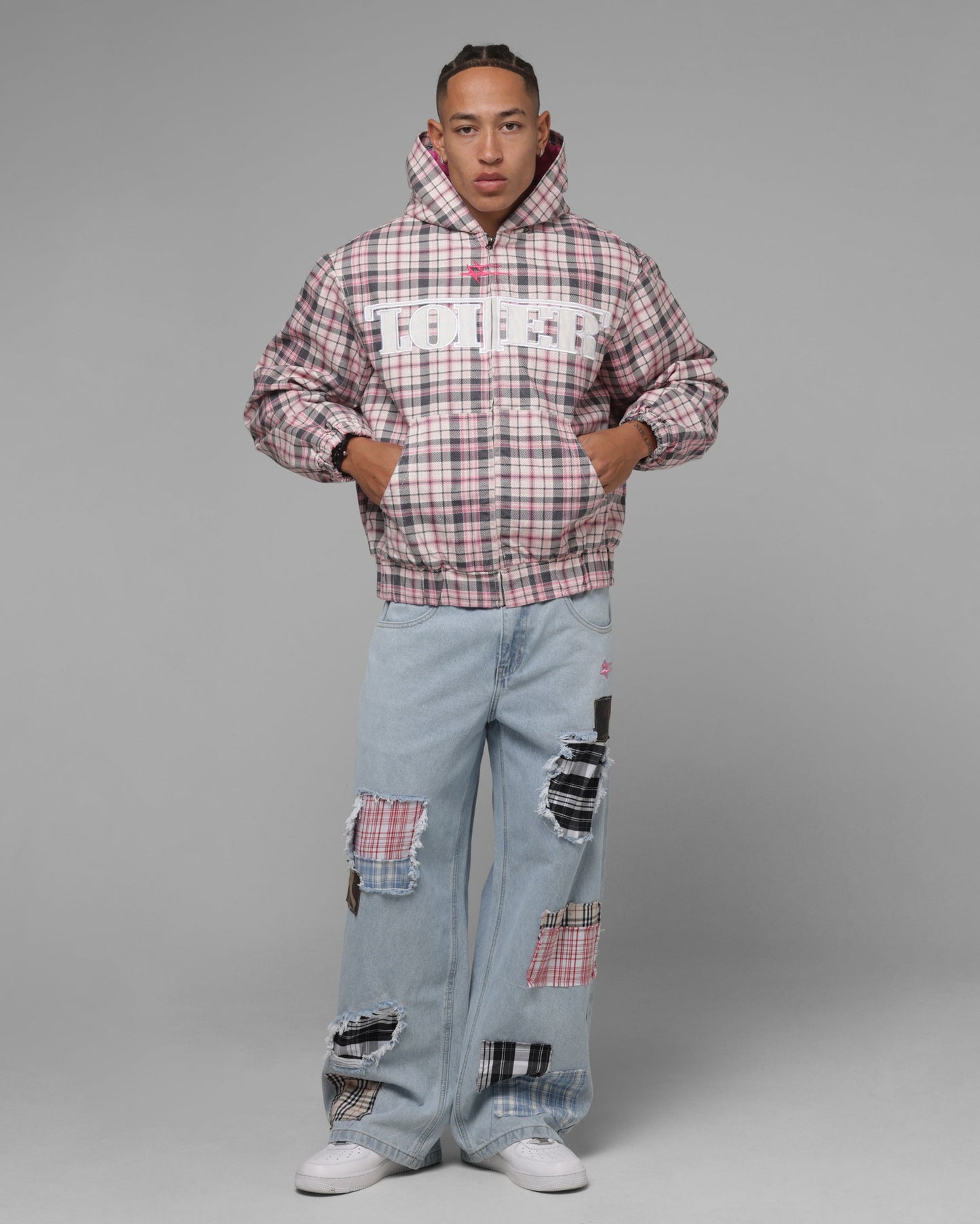 Loiter Patchwork Jeans Denim