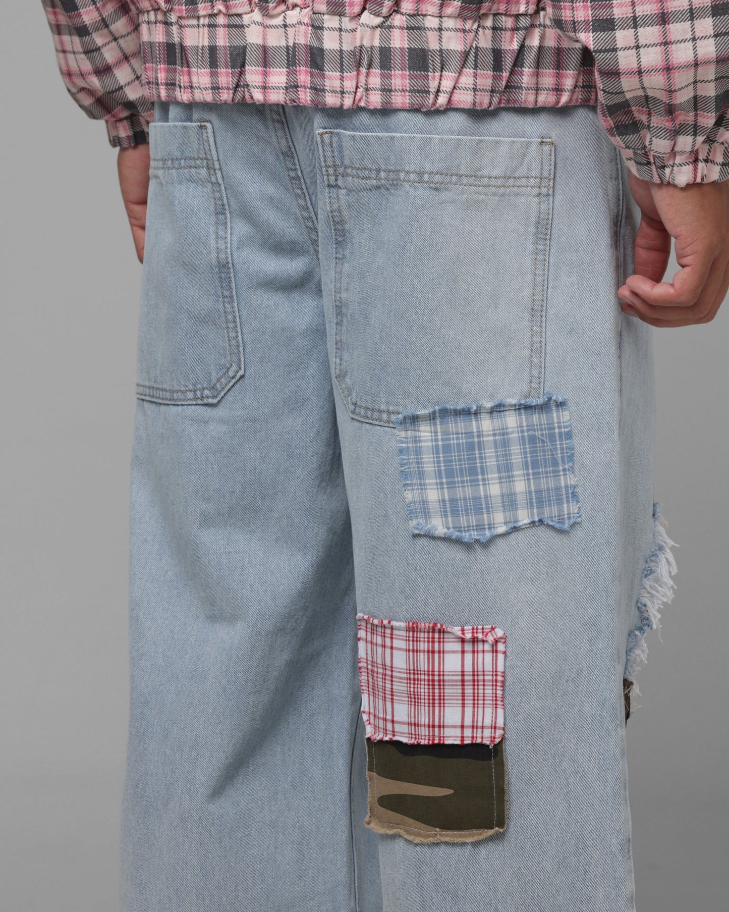 Loiter Patchwork Jeans Denim