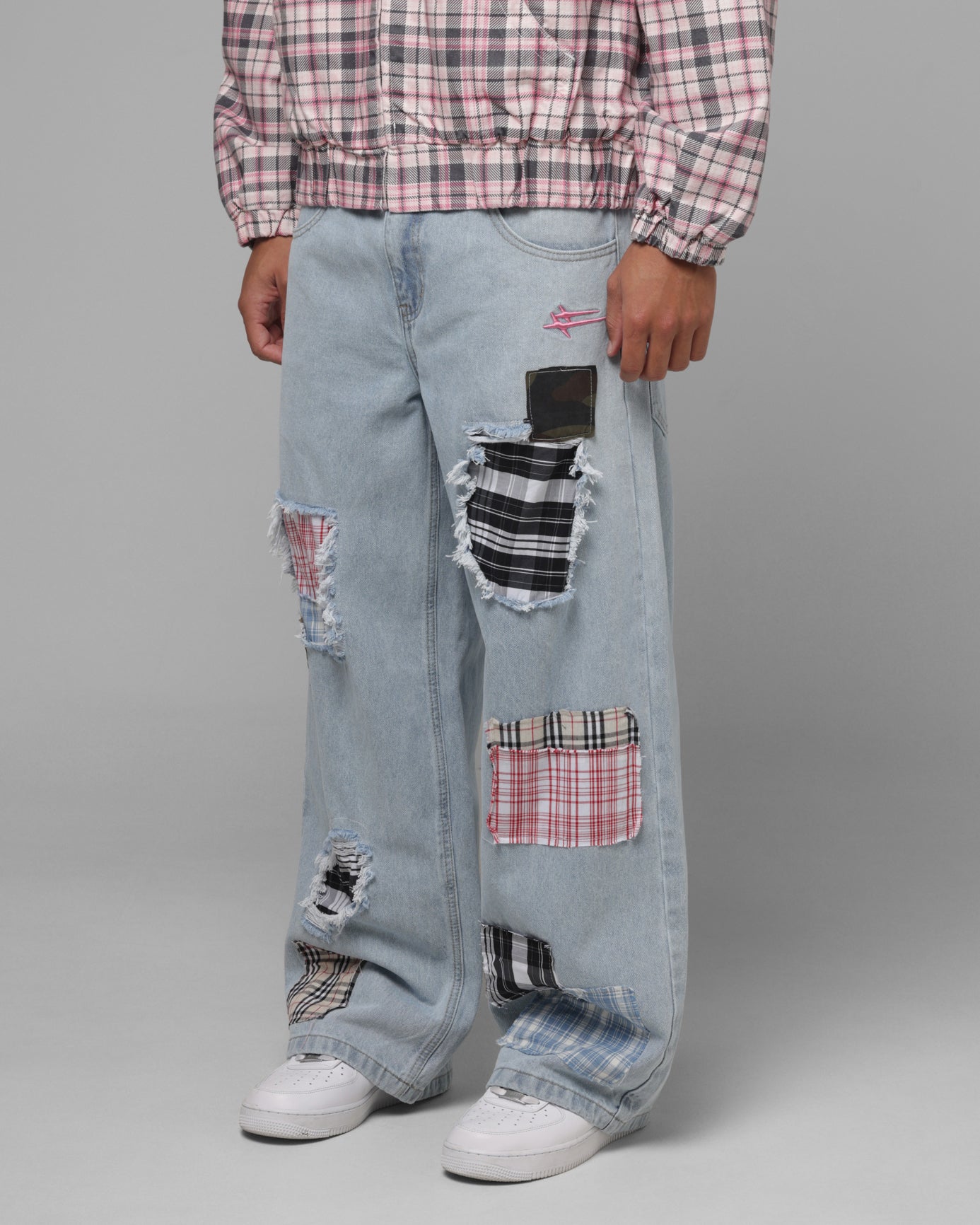 Loiter Patchwork Jeans Denim