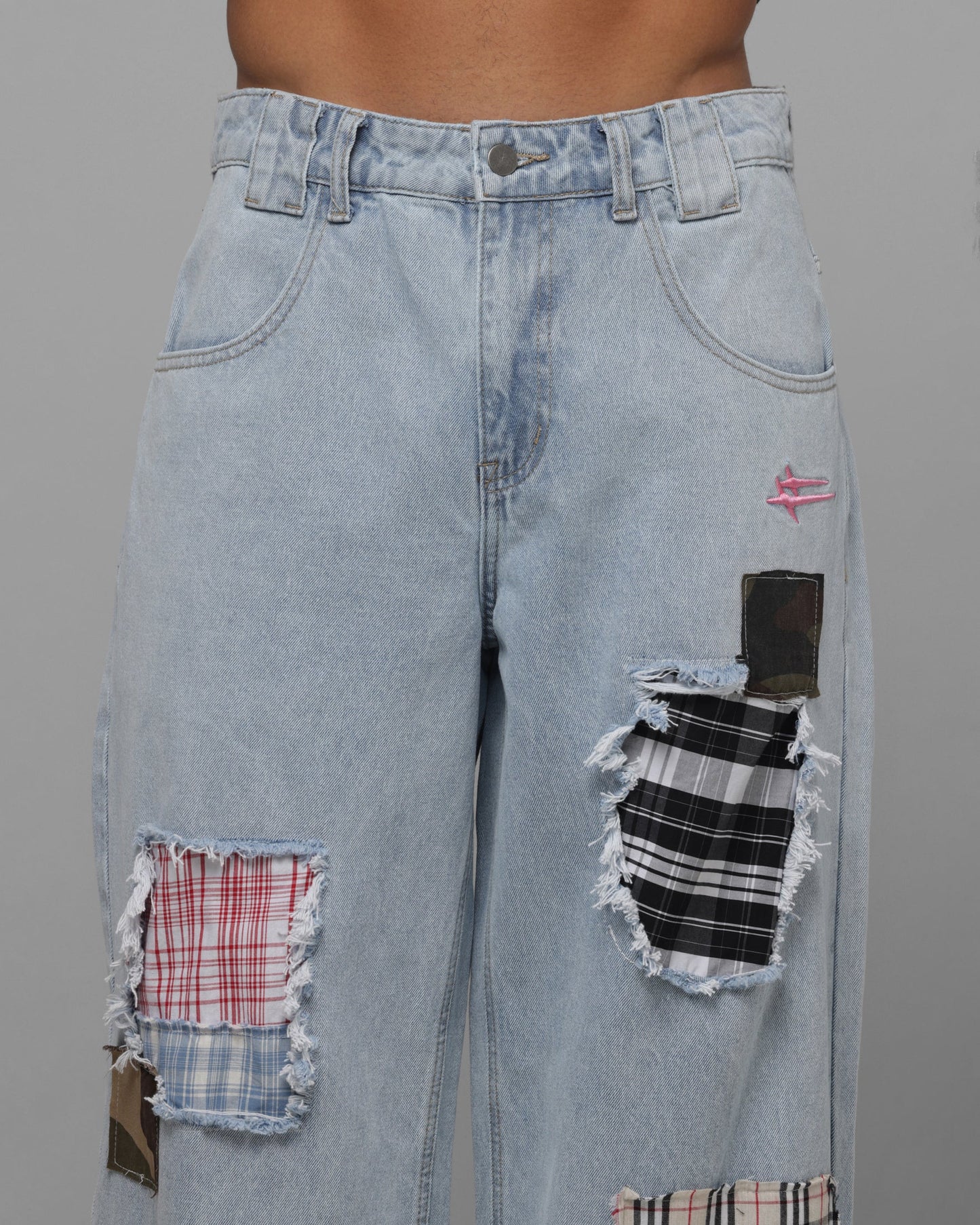 Loiter Patchwork Jeans Denim