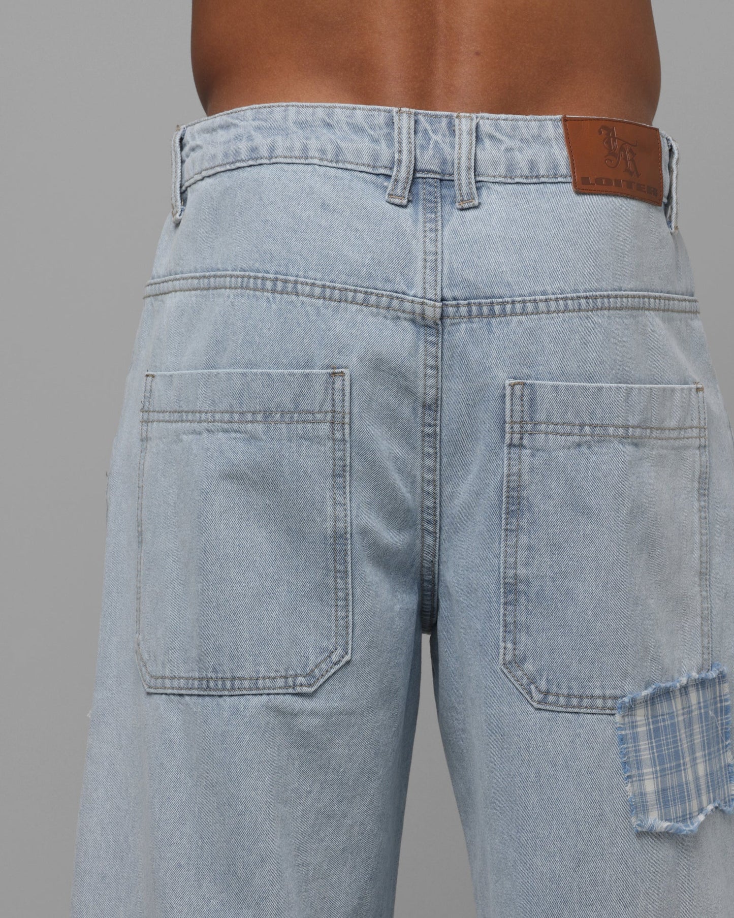 Loiter Patchwork Jeans Denim