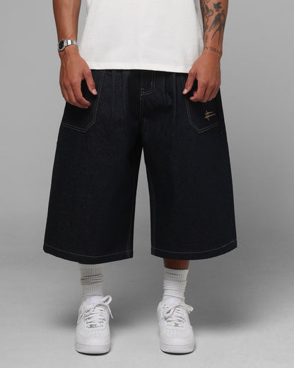Loiter Shibuya Pleated Jorts Indigo