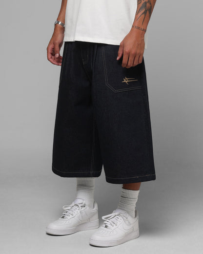 Loiter Shibuya Pleated Jorts Indigo