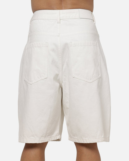 Saint Morta Umbra Scripted Jorts Off White