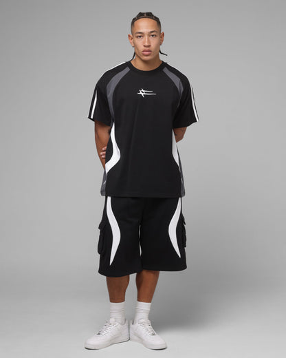 Loiter Hybrid Tek Cargo Shorts Black