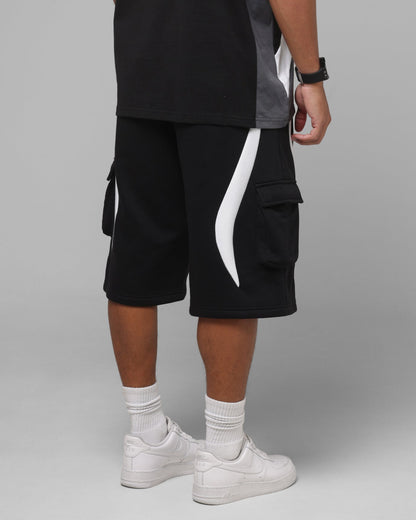 Loiter Hybrid Tek Cargo Shorts Black