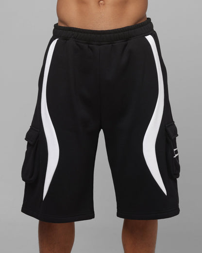Loiter Hybrid Tek Cargo Shorts Black