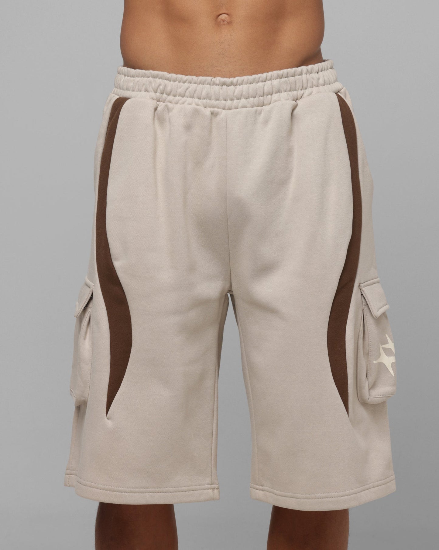 Loiter Hybrid Tek Cargo Shorts Stone