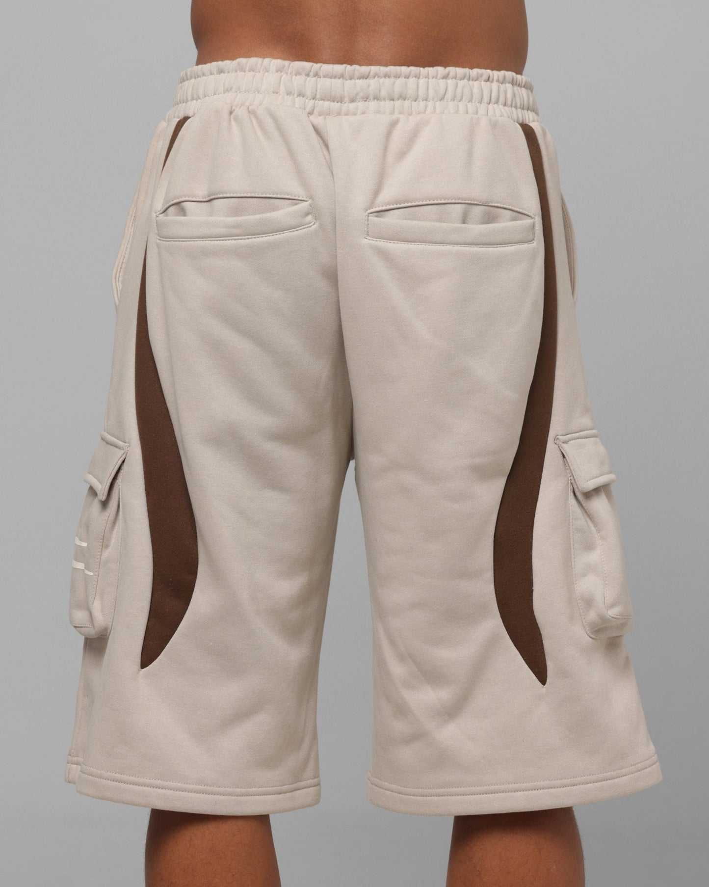 Loiter Hybrid Tek Cargo Shorts Stone