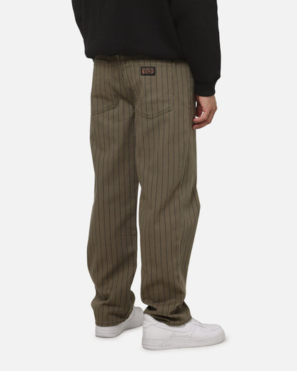 Carre Solace Jeans Green Pinstripe
