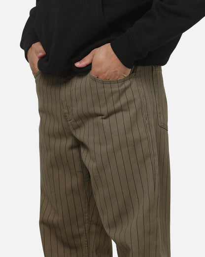 Carre Solace Jeans Green Pinstripe