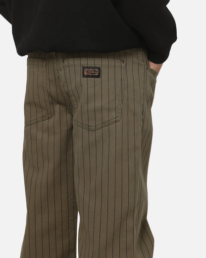 Carre Solace Jeans Green Pinstripe