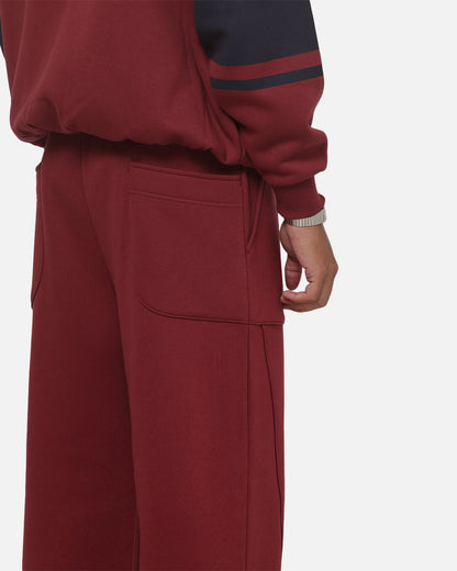 Carre Varsity Track Pants Burgundy