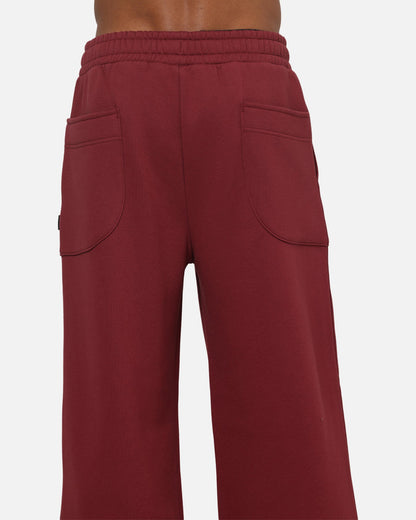 Carre Varsity Track Pants Burgundy