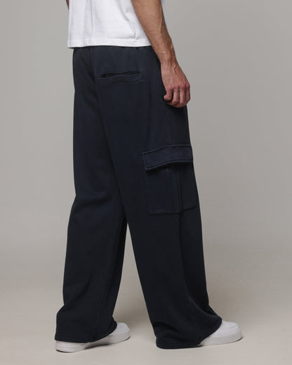 AVILA American Thrift Cargo Wide Leg Track Pants Washed
