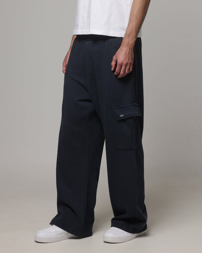 AVILA American Thrift Cargo Wide Leg Track Pants Washed