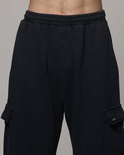 AVILA American Thrift Cargo Wide Leg Track Pants Washed